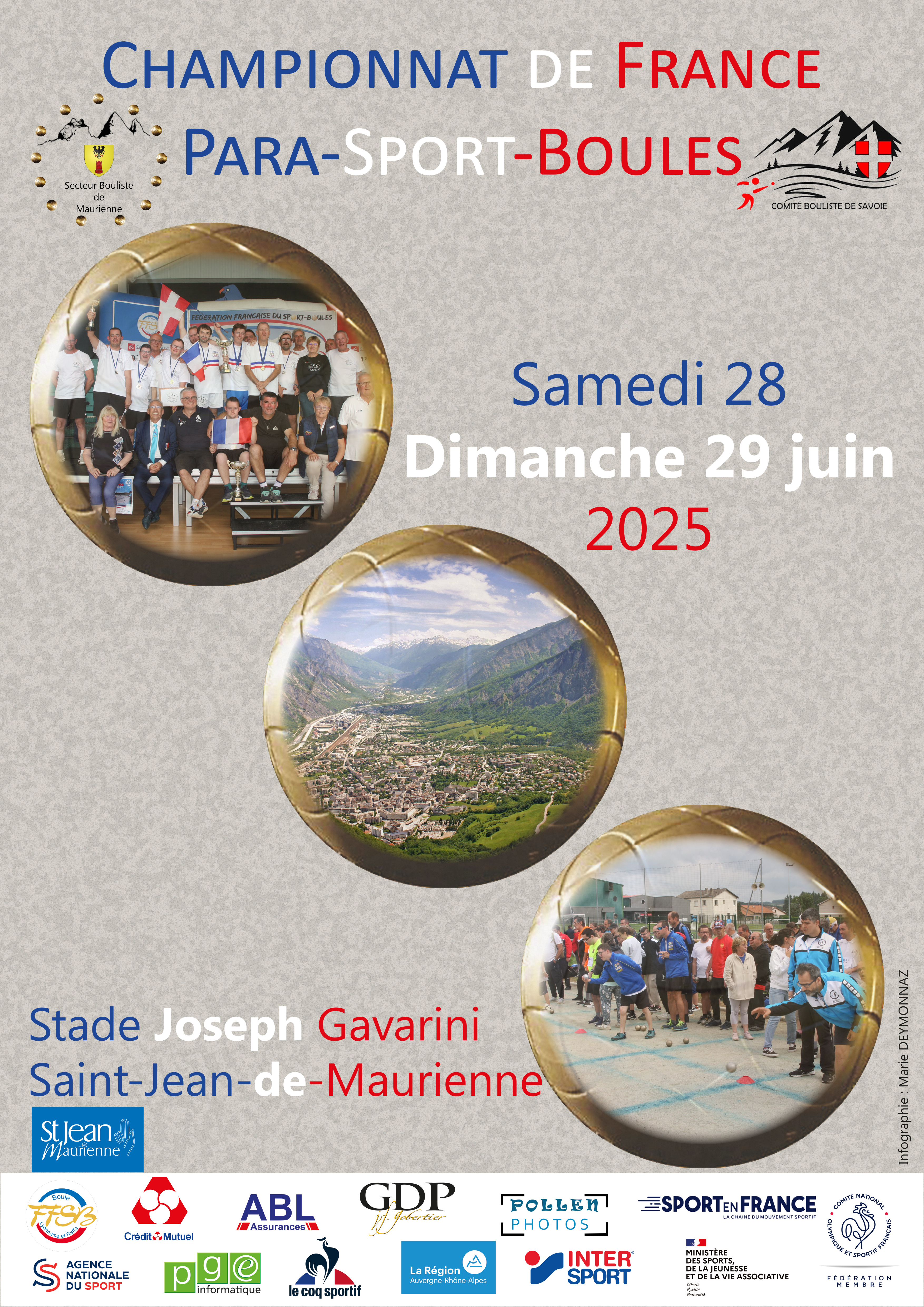 INSCRIPTIONS : CHAMPIONNAT DE FRANCE PARA-SPORT-BOULES