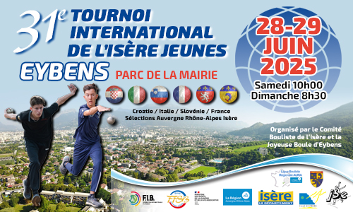 TOURNOI INTERNATIONAL DE L&rsquo;ISÈRE JEUNES : RÉSULTATS